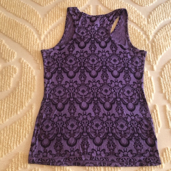 Charlotte Russe Purple Tank Top - Picture 3 of 3